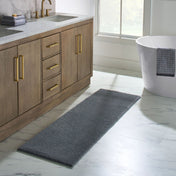 Better Homes &amp; Gardens Ultra Soft Polyester Bath Runner Rug, 20X60, Grey Flannel