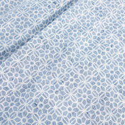 100% Cotton King Percale Duvet Set (3 Piece) Blue Distress Tile Print by Simply Put