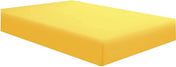 Amay 800TC Organic Cotton Queen Size Fitted Sheet ( 60X80 ) Fits Mattress Upto 12-15 inches, Gold Solid