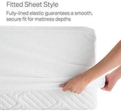 Amay 800TC Organic Cotton Queen Size Fitted Sheet ( 60X80 ) Fits Mattress Upto 12-15 inches, Gold Solid