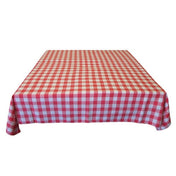 LA Linen Polyester Gingham Checkered 58 by 58-Inch Square Tablecloth, Lime and White