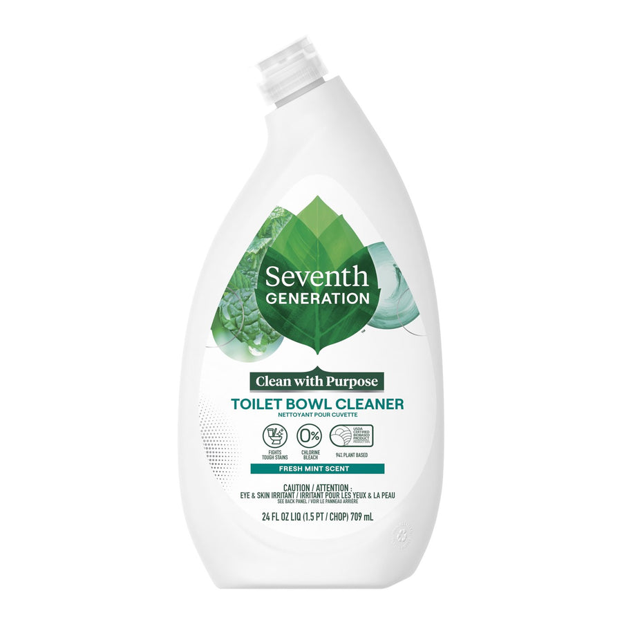 Seventh Generation Toilet Bowl Cleaner Fresh Mint Chlorine Bleach &amp; Ammonia Free, 24 oz