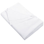 Flxxie 1800 Count Soft Brushed Microfiber Flat Sheet, Shrinkage, Fade Resistant Bedding Top Sheet, Easy Care, White, Full, 81"x96" with 4" hem