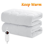JUSTLET Heated Mattress Pad Twin Size,Electric Mattress Pad,Electric Bed Warmer with 9 Heated Settings Controller &amp; 1-9 Hours Auto Shut Off