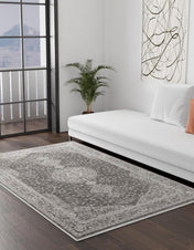 Unique Loom Midnight Bromley Rug , 3' 3" x 5' 3" ,Dark Gray