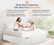 SGI Bedding 14 Inch Wrap Around Bed Skirt | Microfiber Bed Skirt | Fade Resistant, Wrinkle Free, Anti-static, Decorative, Extra Storage Space