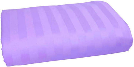Amay 800 Thread Count 100% Organic Cotton RV King Size 1PC Flat Sheet (102x108) Lavender Striped