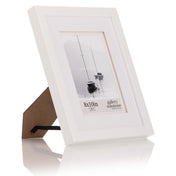 Gallery Solutions 8"x10" Black Wall Mount/Tabletop Picture Frame - Perfect Fit for 5"x7" Photos - Versatile Mounting Options