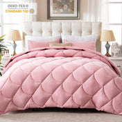Yalamila WhatsBedding 2 Pieces Bed in a Bag Comforter Set Duvet Insert,Reversible,Pink,Twin