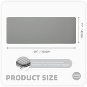 PABUBE Kitchen Rug and Mat Kitchen Mat Anti Fatigue, Non Slips Kitchen Floor Mat, Kitchen Rug or Mat Washable, 17"x 59", Gray