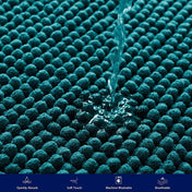 Chun Yi Non-slip Bathroom Rugs Chenille Soft Absorbent Plush Bath Mat (Blue,24"*60")