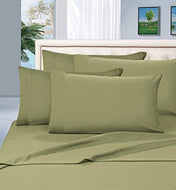 Bed Sheet Set 4-Piece Bed Sheet set, Deep Pocket, HypoAllergenic - Queen Sage/Green