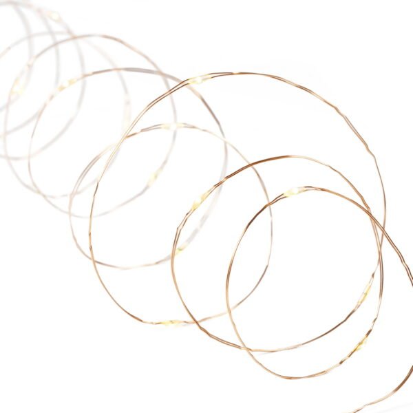 Better Homes & Gardens 36-Count LED Warm White Wire Outdoor String Lights with 8 Lighting Functions