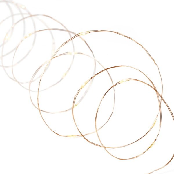 Better Homes & Gardens 36-Count LED Warm White Wire Outdoor String Lights with 8 Lighting Functions