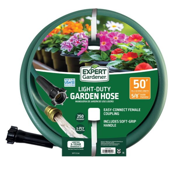 Expert Gardener 5/8-Inch x 50-Foot Light Duty Garden Hose