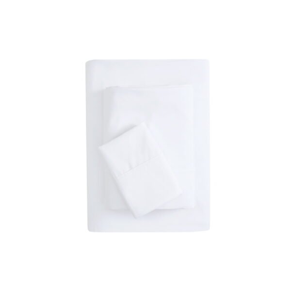 Mainstays Super Soft Brushed Microfiber Bed Sheet Set, Arctic White, Twin-XL, 3 Piece