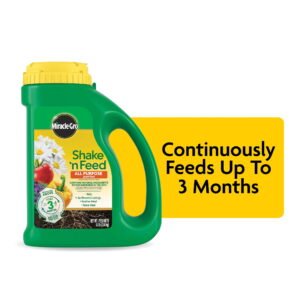 Miracle-Gro Shake 'N Feed All Purpose Plant Food, Use In Ground and Containers, 4.5 lbs.