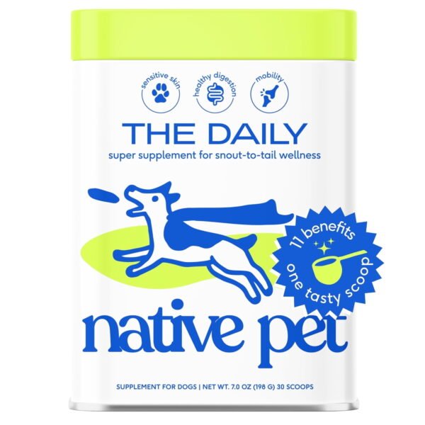 Native Pet The Daily Powder 11-in-1 Supplement for Dogs, 7-oz