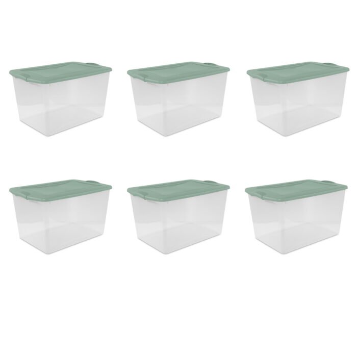 Sterilite-Large-Storage-Bin-66-Quart-Clear-Plastic-Storage-Container-with-Latch-Lid-Green-Pack-of-6_7570fceb-4b9d-4c8d-a018-21a09ee270c7.46fa28aa37df405a383faaac133625e1.jpeg