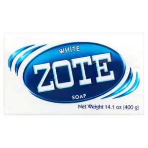 Zote White Laundry Bar Soap, Hand & Machine Wash, All Ages, Gentle & Long-Lasting, Laundry Detergent, Bar Cleanser with Sodium Tallowate, 14.1 oz